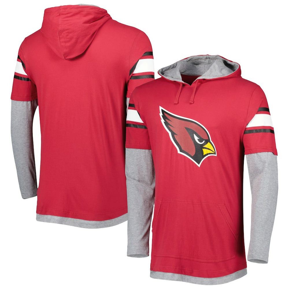 Arizona Cardinals New Era Long Sleeve Hoodie T-Shirt - Cardinal cheap