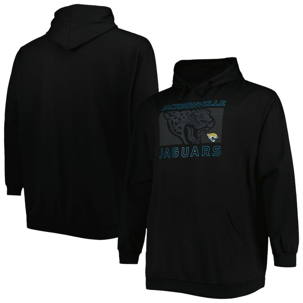 Jacksonville Jaguars Big & Tall Pop of Color Pullover Hoodie - Black online