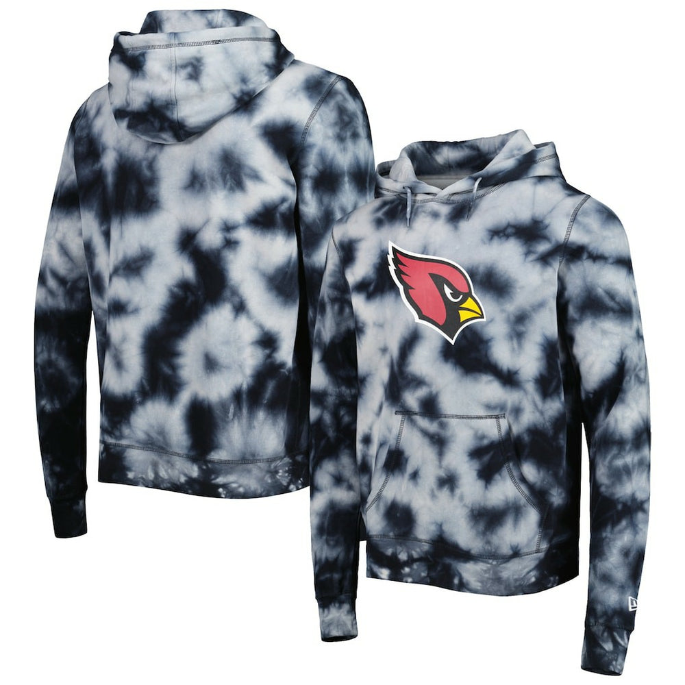 Arizona Cardinals New Era Team Tie-Dye Pullover Hoodie - Black sale
