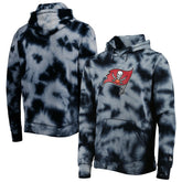 Tampa Bay Buccaneers New Era Team Tie-Dye Pullover Hoodie - Black sale