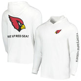 Arizona Cardinals Vineyard Vines Local Long Sleeve Hoodie T-Shirt - White online