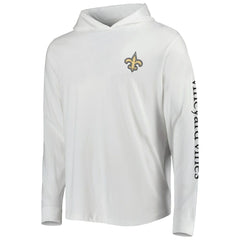 New Orleans Saints Vineyard Vines Local Long Sleeve Hoodie T-Shirt - White online