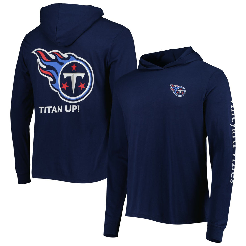 Tennessee Titans Vineyard Vines Local Long Sleeve Hoodie T-Shirt - Navy on sale