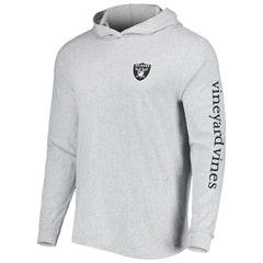 Las Vegas Raiders Vineyard Vines Local Long Sleeve Hoodie T-Shirt - Heathered Gray online