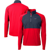 Indianapolis Colts Cutter & Buck Adapt Eco Knit Hybrid Recycled Quarter-Zip Pullover Top - Red cheap