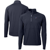 Houston Texans Cutter & Buck Adapt Eco Knit Hybrid Recycled Quarter-Zip Pullover Top - Navy on sale