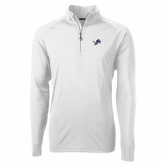 Detroit Lions Cutter & Buck Team Adapt Eco Knit Hybrid Recycled Quarter-Zip Pullover Top - White outlet