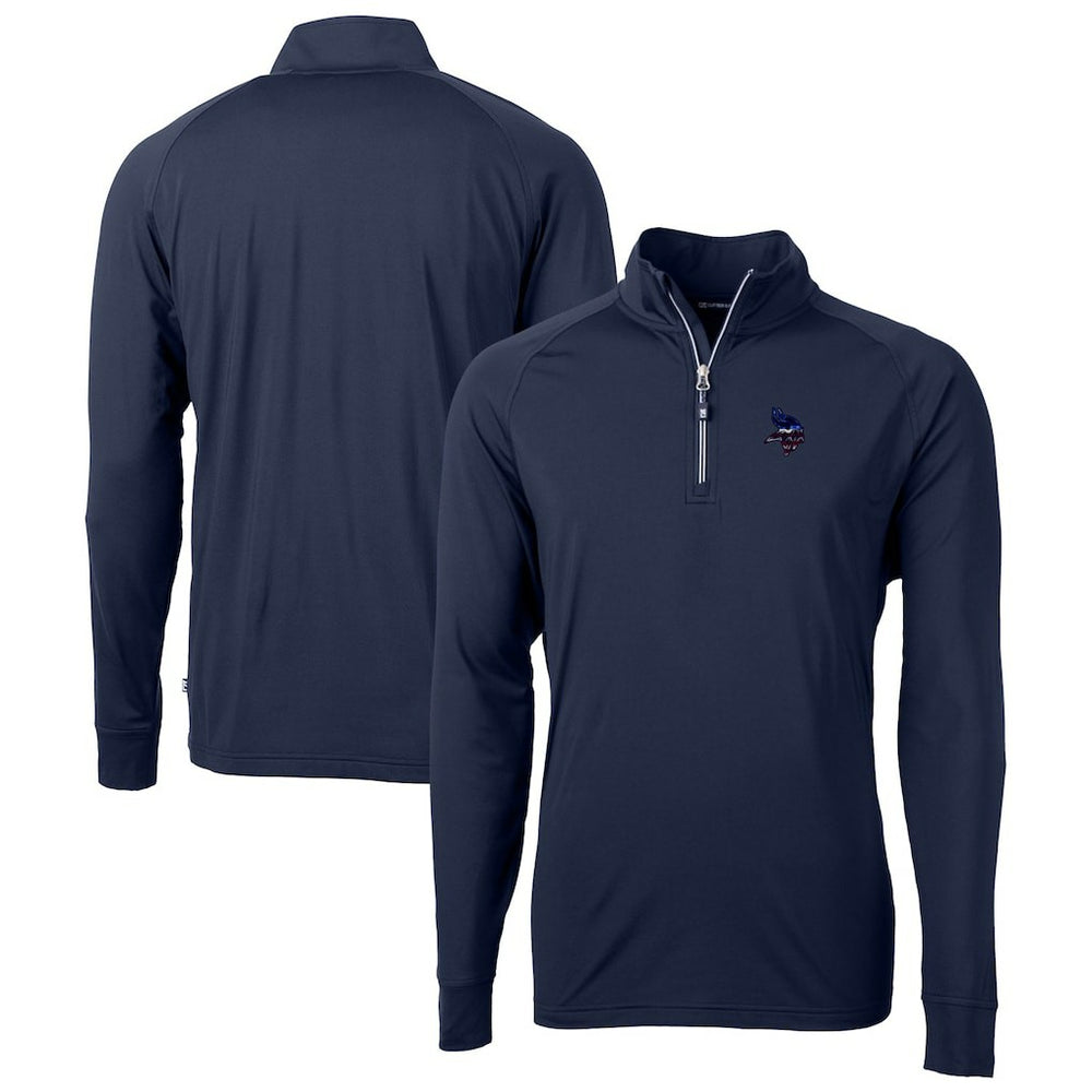 Minnesota Vikings Cutter & Buck Team Adapt Eco Knit Hybrid Recycled Quarter-Zip Pullover Top - Navy outlet