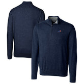 Buffalo Bills Cutter & Buck Lakemont Quarter-Zip Pullover Sweater - Navy on sale
