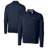 Houston Texans Cutter & Buck Lakemont Quarter-Zip Pullover Sweater - Navy on sale