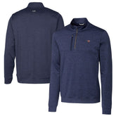 New England Patriots Cutter & Buck Stealth Quarter-Zip Pullover Top - Heathered Navy outlet