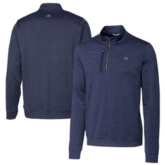New England Patriots Cutter & Buck Stealth Quarter-Zip Pullover Top - Heathered Navy outlet