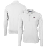 Detroit Lions Cutter & Buck Big & Tall Virtue Eco Pique Recycled Quarter-Zip Jacket - White online