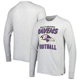 Baltimore Ravens '47 Dozer Franklin Long Sleeve T-Shirt - Heathered Gray for sale