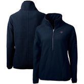 Tampa Bay Buccaneers Cutter & Buck Women's Americana Cascade Eco Sherpa Fleece Half-Zip Pullover Jacket - Navy outlet