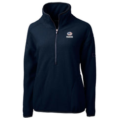 Green Bay Packers Cutter & Buck Women's Americana Cascade Eco Sherpa Fleece Half-Zip Pullover Jacket - Navy discount