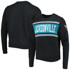 Jacksonville Jaguars '47 Bypass Tribeca Pullover Sweatshirt - Heathered Black outlet