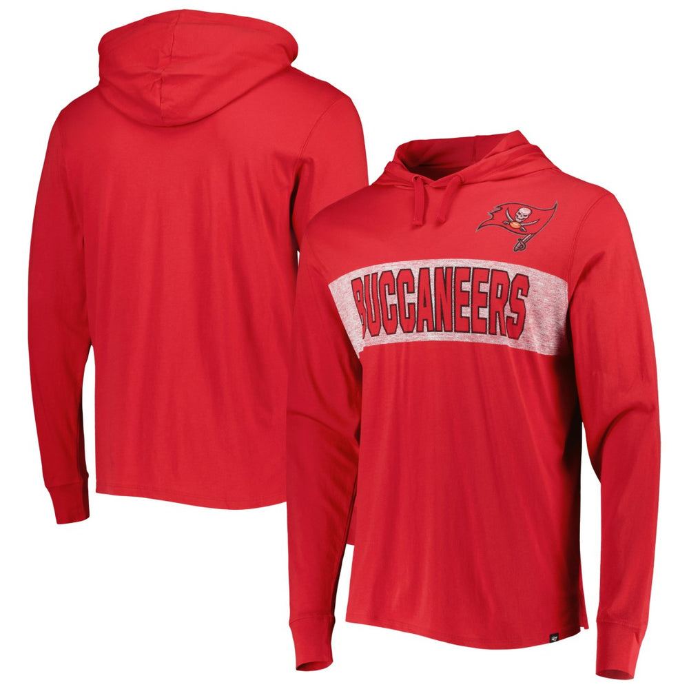 Tampa Bay Buccaneers '47 Field Franklin Hooded Long Sleeve T-Shirt - Red outlet