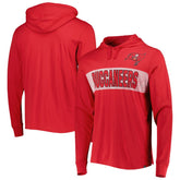 Tampa Bay Buccaneers '47 Field Franklin Hooded Long Sleeve T-Shirt - Red outlet