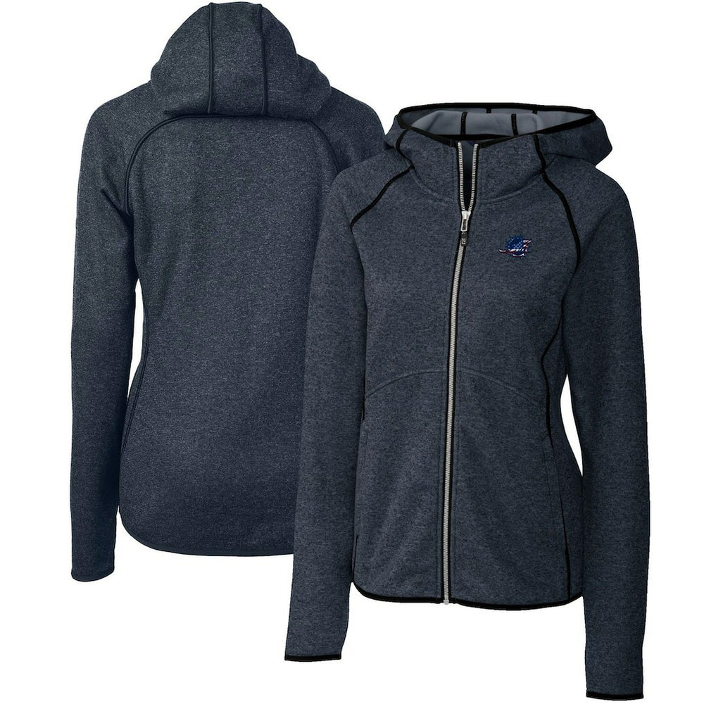 Miami Dolphins Cutter & Buck Women's Mainsail Full-Zip Jacket - Heathered Navy discount