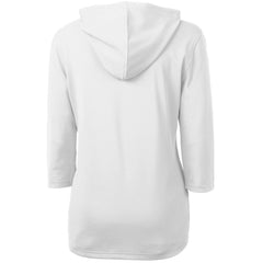 Minnesota Vikings Cutter & Buck Women's Virtue Eco Pique 3/4 Sleeve Half-Zip Pullover Hoodie - White sale