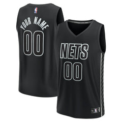 Brooklyn Nets Custom Fast Break Jersey - Statement Edition - Black | Fanatics shop