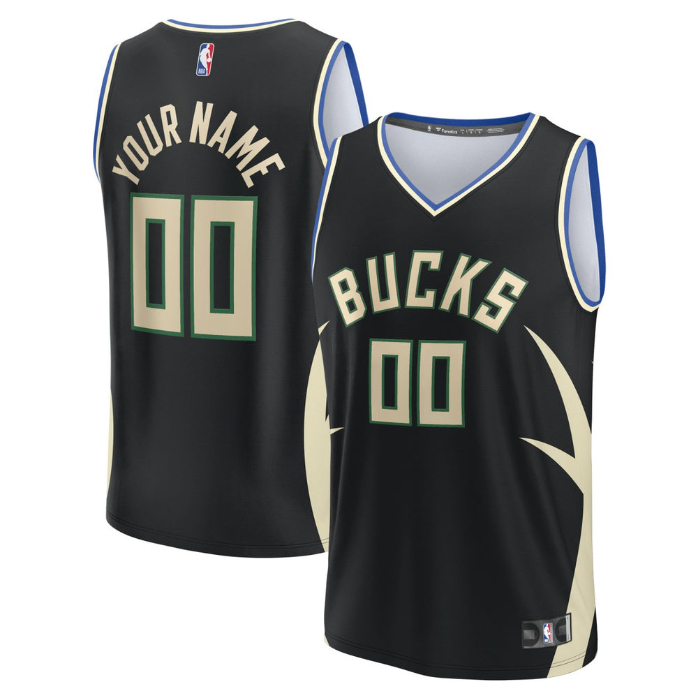 Milwaukee Bucks Custom Fast Break Jersey - Statement Edition - Black | Fanatics on sale