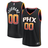 Phoenix Suns Fast Break Custom Replica Jersey - Black - Statement Edition | Fanatics shop