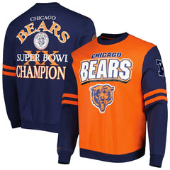 Chicago Bears All Over 2.0 Pullover Sweatshirt - Orange outlet