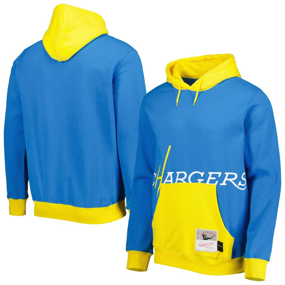 Los Angeles Chargers Big Face 5.0 Pullover Hoodie - Powder Blue for sale