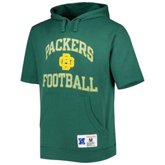 Green Bay Packers Washed Short Sleeve Pullover Hoodie - Green online