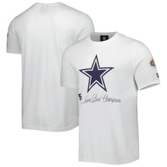 Dallas Cowboys New Era 5x Super Bowl Champions T-Shirt - White discount