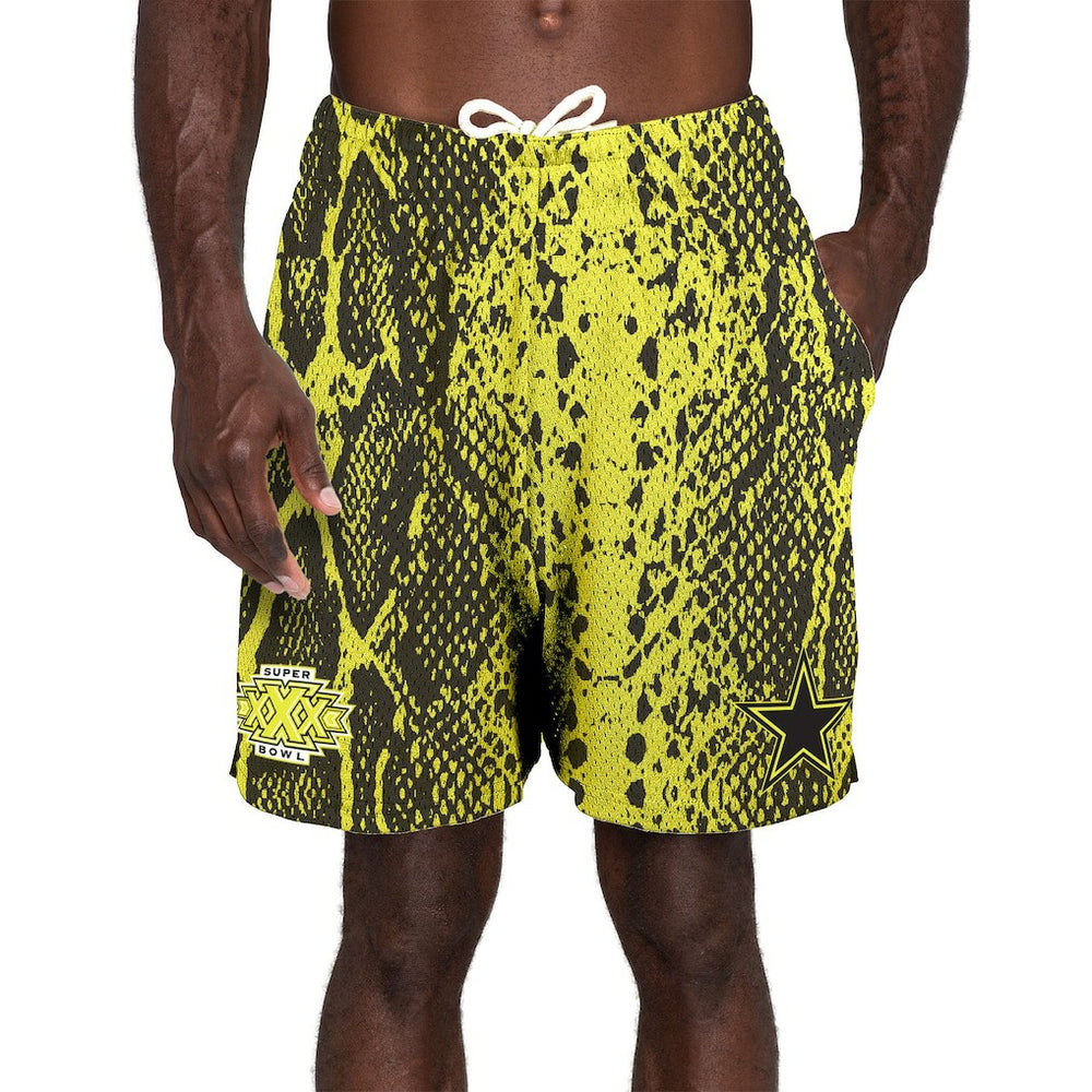 Dallas Cowboys New Era Super Bowl XXX Summer Pop Shorts - Yellow online