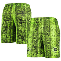 Green Bay Packers New Era Summer Pop Shorts - Neon Green discount