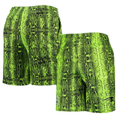 New England Patriots New Era Summer Pop Shorts - Neon Green for sale
