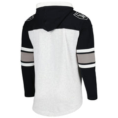 Las Vegas Raiders '47 Gridiron Lace-Up Pullover Hoodie - Heather Gray online