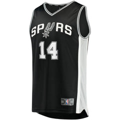 Blake Wesley San Antonio Spurs Fast Break Replica Player Jersey - Icon Edition - Black | Fanatics discount