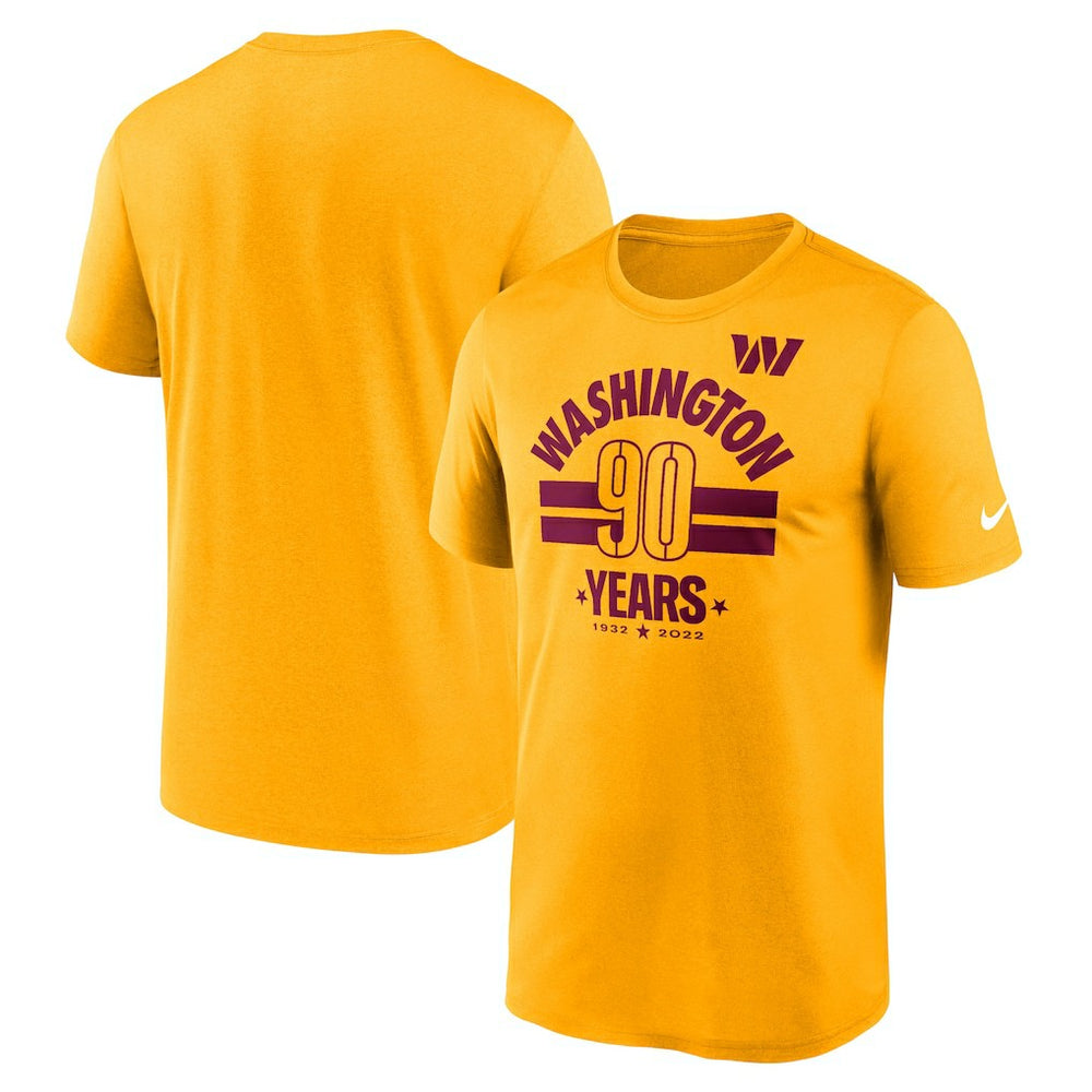 Washington Commanders 90th Anniversary Legend T-Shirt - Gold | Nike discount