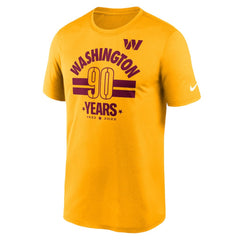 Washington Commanders 90th Anniversary Legend T-Shirt - Gold | Nike discount