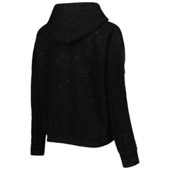 Chicago Cubs The Wild Collective Women's Marble Pullover Hoodie - Black