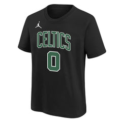 Jayson Tatum Boston Celtics Jordan Brand Youth Statement Edition Name & Number Player T-Shirt - Black discount