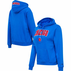 Chicago Cubs Pro Standard Women's Classic Fleece Pullover Hoodie - Royal