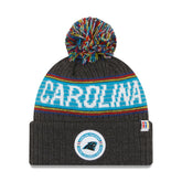 Carolina Panthers New Era 2022 Greg Olsen x Atrium Health Levine Children's Hospital Pom Knit Hat - Heather Charcoal cheap