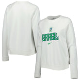 Brazil National Team Women's Lockup Varsity Tri-Blend Raglan Pullover Sweatshirt - White | Nike on sale