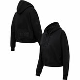 Boston Red Sox Pro Standard Women's Triple Black Cropped Pullover Hoodie