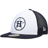 Houston Astros 2023 On-Field Batting Practice 59FIFTY Fitted Hat - White/Navy | New Era