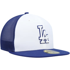 Los Angeles Dodgers 2023 On-Field Batting Practice 59FIFTY Fitted Hat - White/Royal | New Era