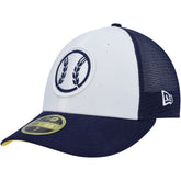 Milwaukee Brewers 2023 On-Field Batting Practice Low Profile 59FIFTY Fitted Hat - White/Navy | New Era