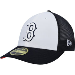 Boston Red Sox 2023 On-Field Batting Practice Low Profile 59FIFTY Fitted Hat - White/Navy | New Era