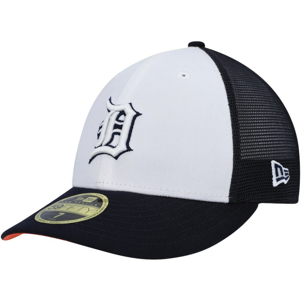 Detroit Tigers 2023 On-Field Batting Practice Low Profile 59FIFTY Fitted Hat - White/Navy | New Era